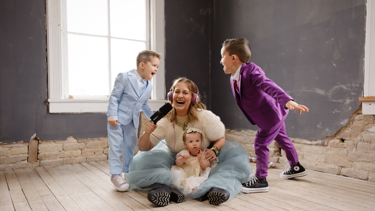 Kimberly Spencer with her children